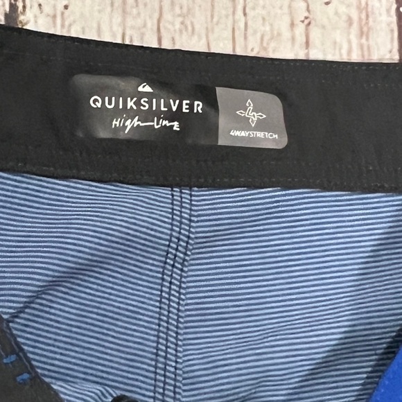 Mens Quicksilver Blue Swim Trunks Swimwear Board Shorts - Picture 7 of 9